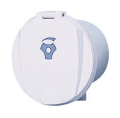 Deck-Mounted Water Mixer in Round Box with Cover