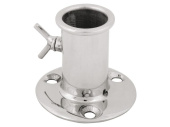 Top Mount Flag Pole Socket 304 Stainless Steel – Durable Flag Pole Mount for Boats