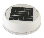 Marinco Nicro Day/Night Solar-Powered Vent Fan with Battery for Continuous Airflow